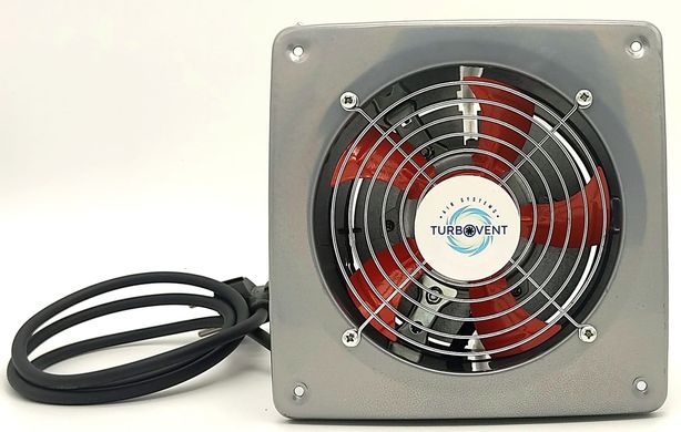 Настенный осевой вентилятор Турбовент НОК 150 с обратным клапаном